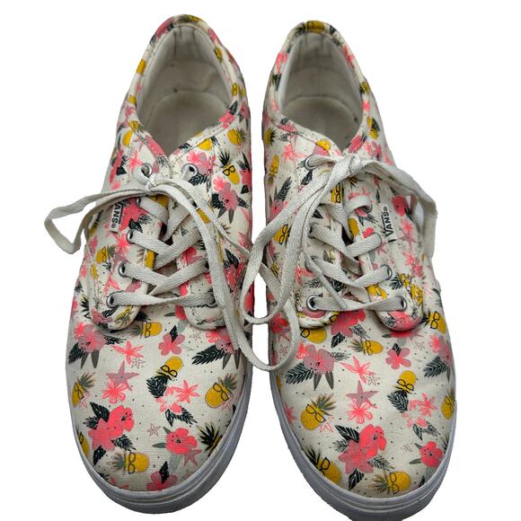 Vans Women's Tropical Shoes with Pineapples Size 9.5 - Picture 1 of 7